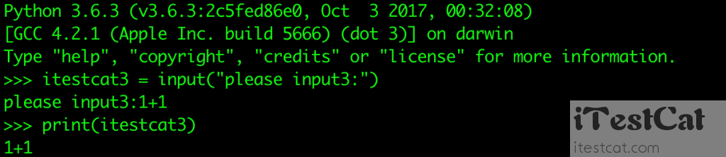 【iTestCat】Python2\Python3输入输出及区别（Python3自动化教程）